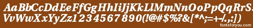 Veracityblackssk ffy Font – White Fonts on Brown Background