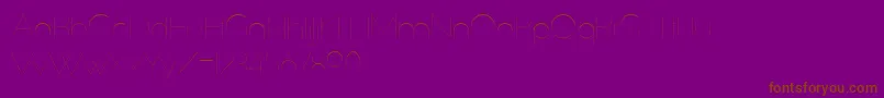 SlimExtreme-Schriftart – Braune Schriften auf violettem Hintergrund