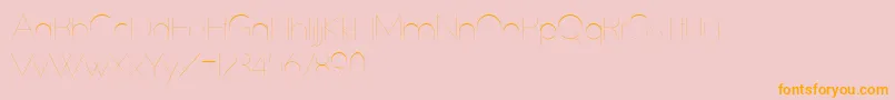 SlimExtreme Font – Orange Fonts on Pink Background