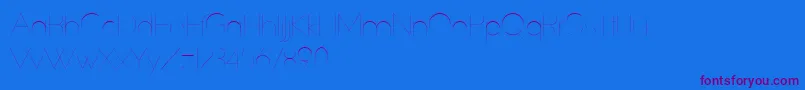 SlimExtreme-Schriftart – Violette Schriften auf blauem Hintergrund