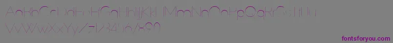 SlimExtreme-Schriftart – Violette Schriften auf grauem Hintergrund