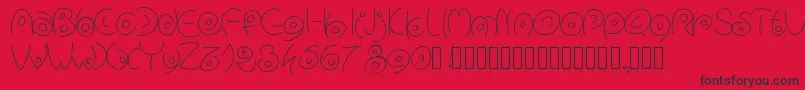 Więcej informacji o czcionce Pwcirclefonts Czcionka Pwcirclefonts – czarne czcionki na czerwonym tle