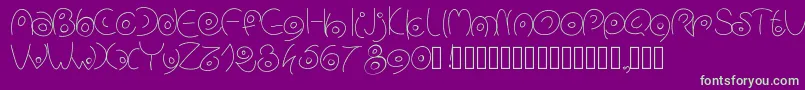 fuente Pwcirclefonts – Fuentes Verdes Sobre Fondo Morado