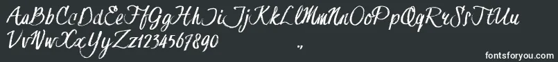 Шрифт HessterMofetDirtyTrial – белые шрифты на чёрном фоне