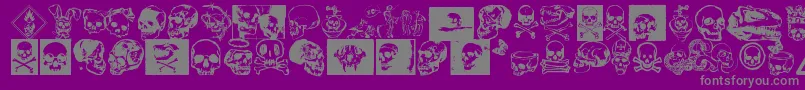 Шрифт Kallot – серые шрифты на фиолетовом фоне