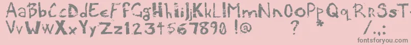 PotatoPress Font – Gray Fonts on Pink Background