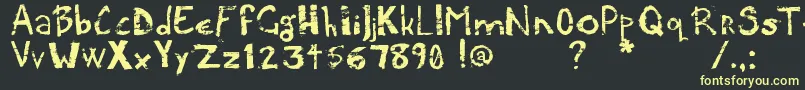 More about PotatoPress Font PotatoPress Font – Yellow Fonts on Black Background