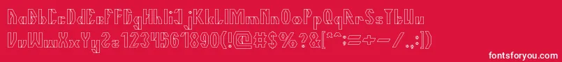 TheQuickHollow Font – White Fonts on Red Background