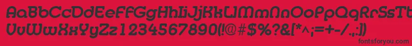 MedflyExtrabold Font – Black Fonts on Red Background