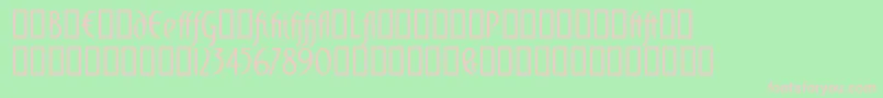 fuente Domingoalt – Fuentes Rosadas Sobre Fondo Verde
