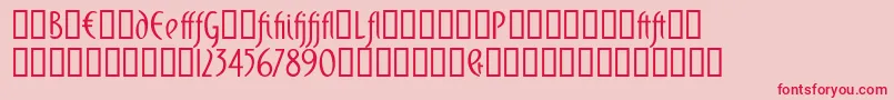 fuente Domingoalt – Fuentes Rojas Sobre Fondo Rosa