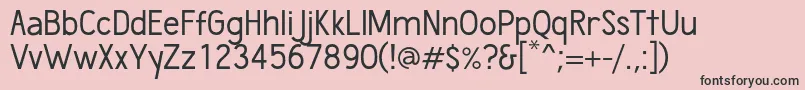 WumbologyBook Font – Black Fonts on Pink Background