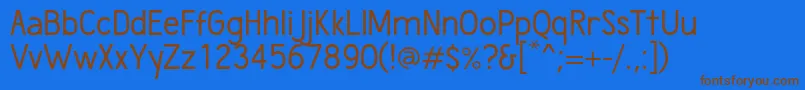 WumbologyBook Font – Brown Fonts on Blue Background