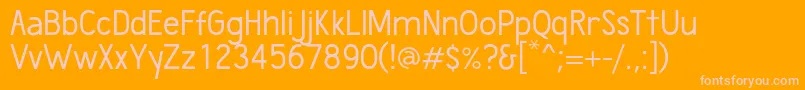 WumbologyBook Font – Pink Fonts on Orange Background