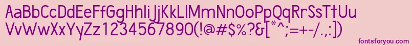 WumbologyBook Font – Purple Fonts on Pink Background