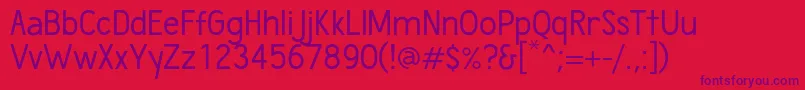 WumbologyBook Font – Purple Fonts on Red Background