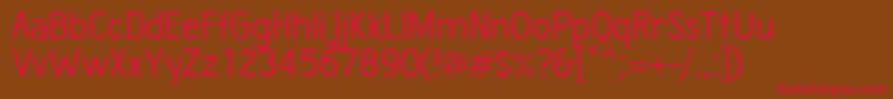 WumbologyBook Font – Red Fonts on Brown Background