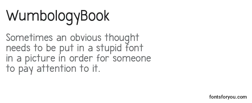 Review of the WumbologyBook Font