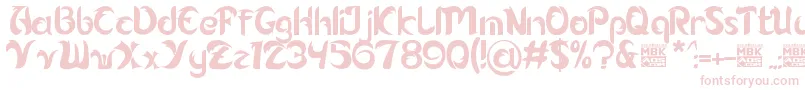 Alamak Font – Pink Fonts on White Background