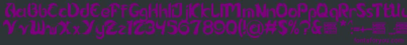 Alamak Font – Purple Fonts on Black Background
