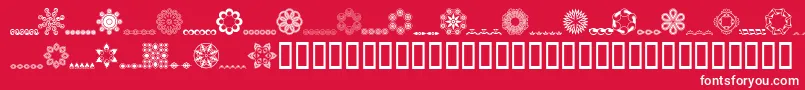 Whirlygi Font – White Fonts on Red Background