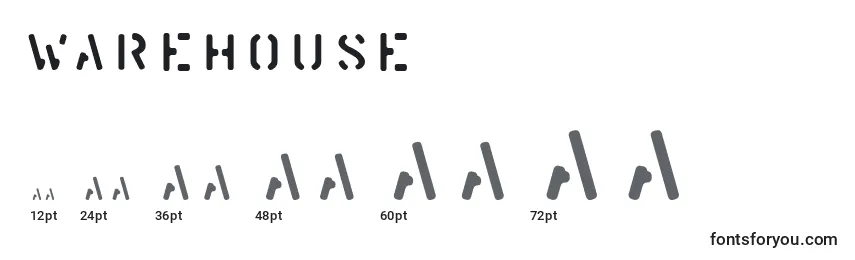 Warehouse Font Sizes