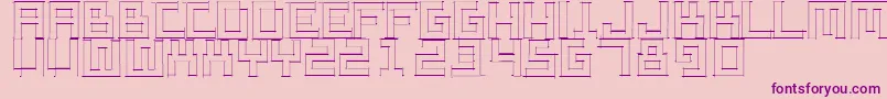 Sketchiquaa Font – Purple Fonts on Pink Background