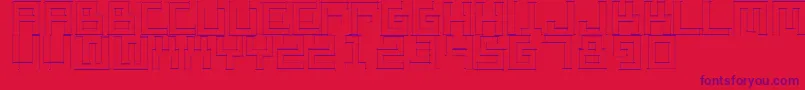 Sketchiquaa Font – Purple Fonts on Red Background