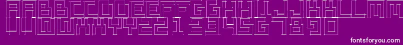 Sketchiquaa Font – White Fonts on Purple Background