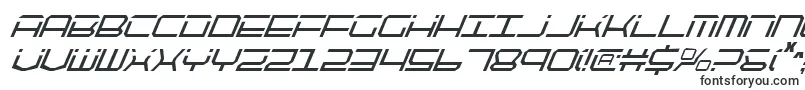 Шрифт QuicktechCondensedItalic – странные шрифты