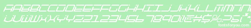 fuente QuicktechCondensedItalic – Fuentes Blancas Sobre Fondo Verde