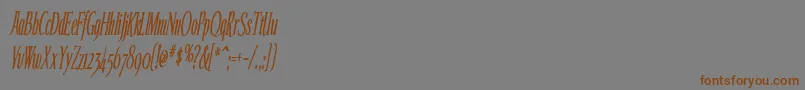 Police Echeloncondensed ffy – polices brunes sur fond gris