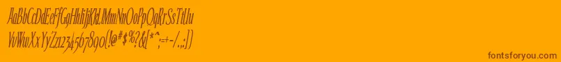 fuente Echeloncondensed ffy – Fuentes Marrones Sobre Fondo Naranja