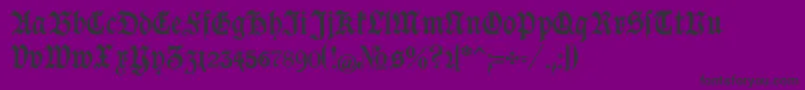Goeschen Font – Black Fonts on Purple Background