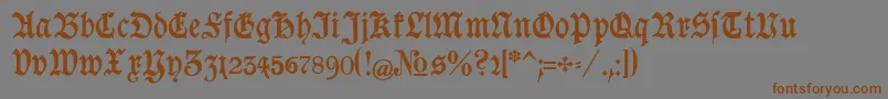 Goeschen Font – Brown Fonts on Gray Background