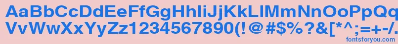 AghlvcyrillicBold115b Font – Blue Fonts on Pink Background