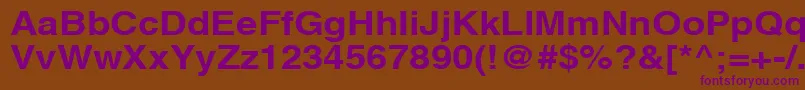 AghlvcyrillicBold115b-Schriftart – Violette Schriften auf braunem Hintergrund
