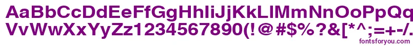 Czcionka AghlvcyrillicBold115b – fioletowe czcionki