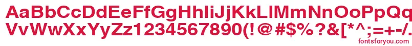 フォントAghlvcyrillicBold115b – 白い背景に赤い文字