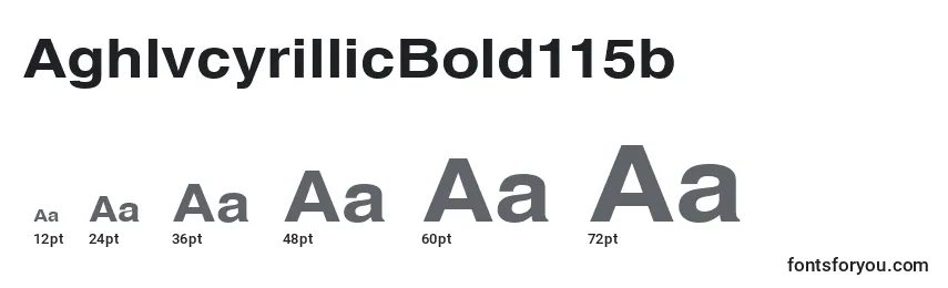 AghlvcyrillicBold115b Font Sizes