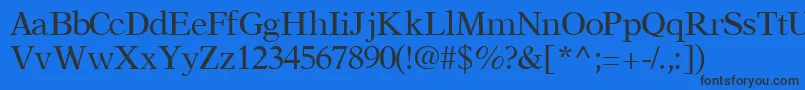 OrchidsskRegular Font – Black Fonts on Blue Background