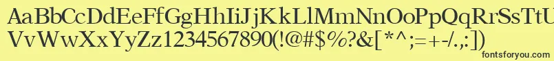 OrchidsskRegular Font – Black Fonts on Yellow Background