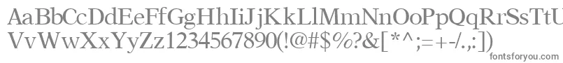OrchidsskRegular-fontti – harmaat kirjasimet valkoisella taustalla