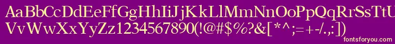 OrchidsskRegular Font – Yellow Fonts on Purple Background