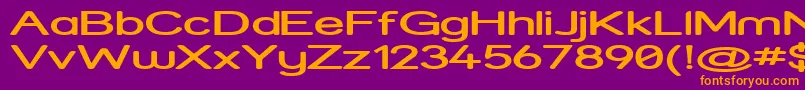 Strexps Font – Orange Fonts on Purple Background