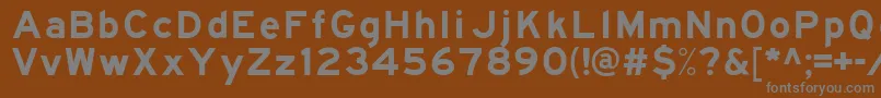 Шрифт Freewaygothic – серые шрифты на коричневом фоне