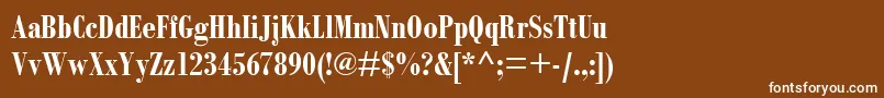 フォントBodoniMtCondensedРџРѕР»СѓР¶РёСЂРЅС‹Р№ – 茶色の背景に白い文字