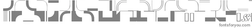 フォントInfractionssk – 白い背景に灰色の文字