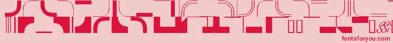 Infractionssk Font – Red Fonts on Pink Background