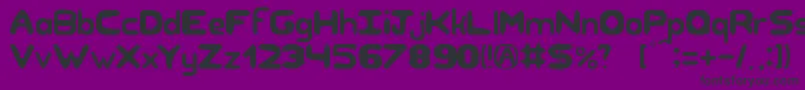 Unknownregularity Font – Black Fonts on Purple Background